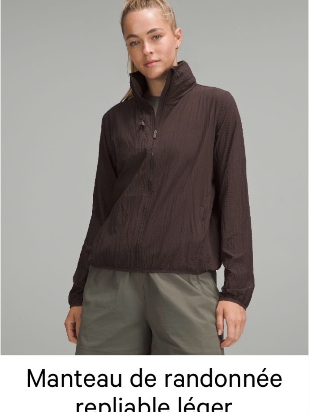 lululemon athletica Dark Brown Lightweight Utility Jacket
